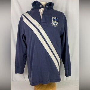 Rare Vintage Polo Ralph Lauren Pullover TDMK Outfitters Hoodie Rugby Mens Sz L